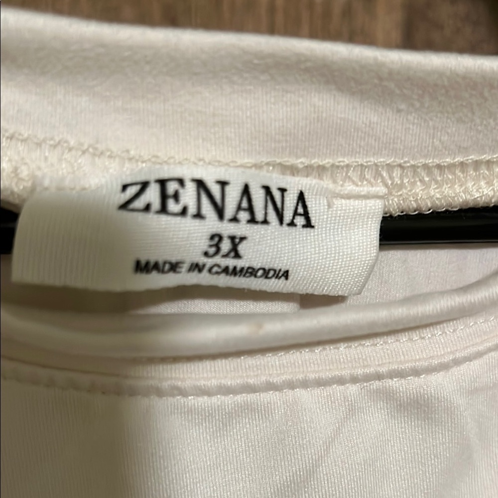 Zenana Cream Long Sleeve Top - Picture 2 of 3